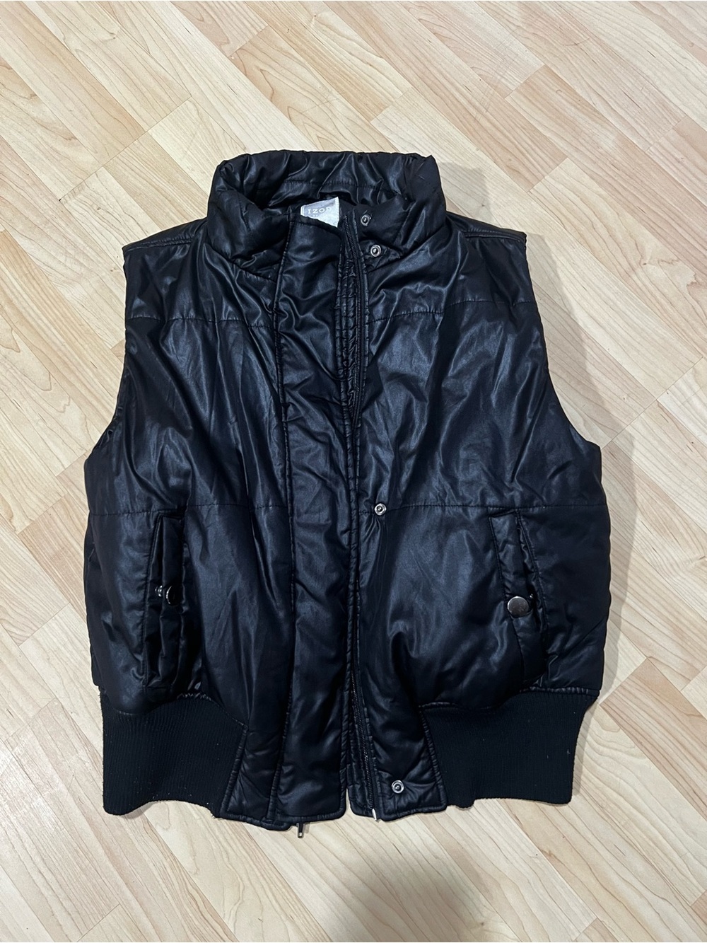 Izod Black Quilted Puffer Vest